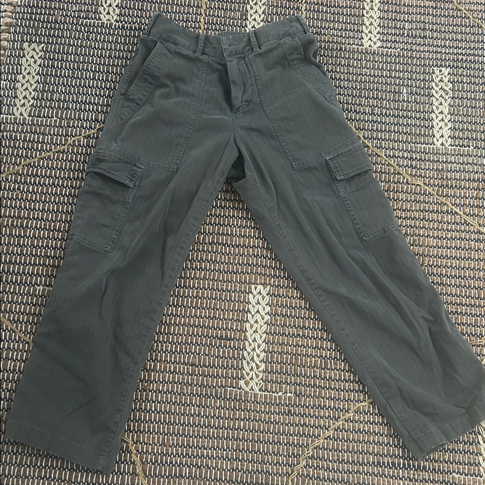 James Perse army green cargo pants